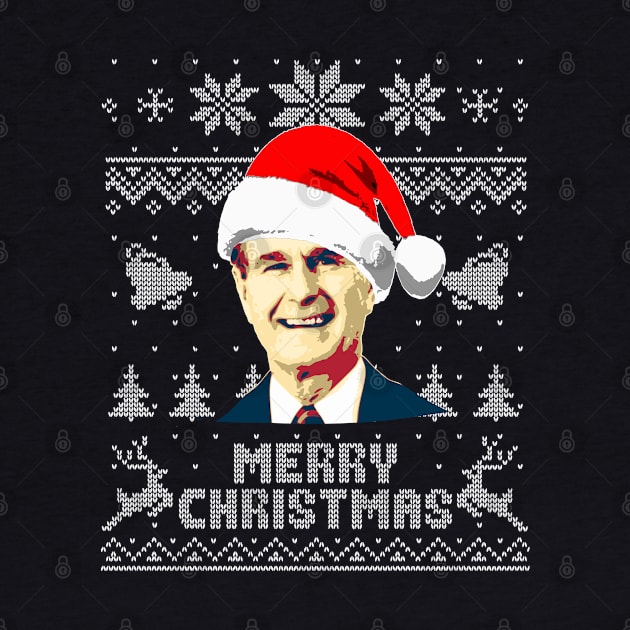 George H W Bush Merry Christmas by Nerd_art